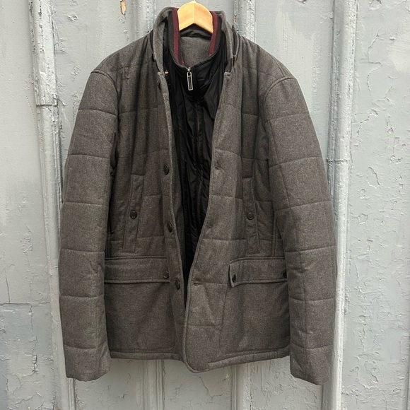 Ted Baker Grey Jaycie Padded Jacket, size Ted 6 (XXL) - Picture 1 of 9